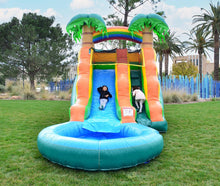 Load image into Gallery viewer, 13 foot inflatable water slide RENTAL
