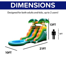 Load image into Gallery viewer, 13 foot inflatable water slide RENTAL
